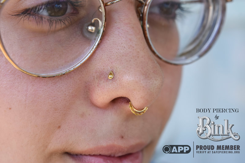 yellow gold for nostril and septum Pupil Hall and Regalia Jewelry in Tallahassee Florida